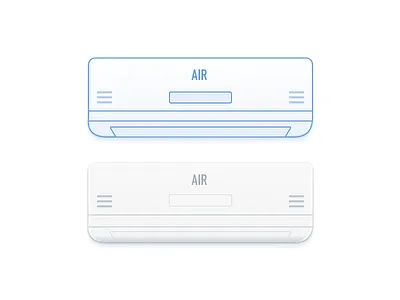 Air Conditioner air conditioner design icon illustration sketch ui vector