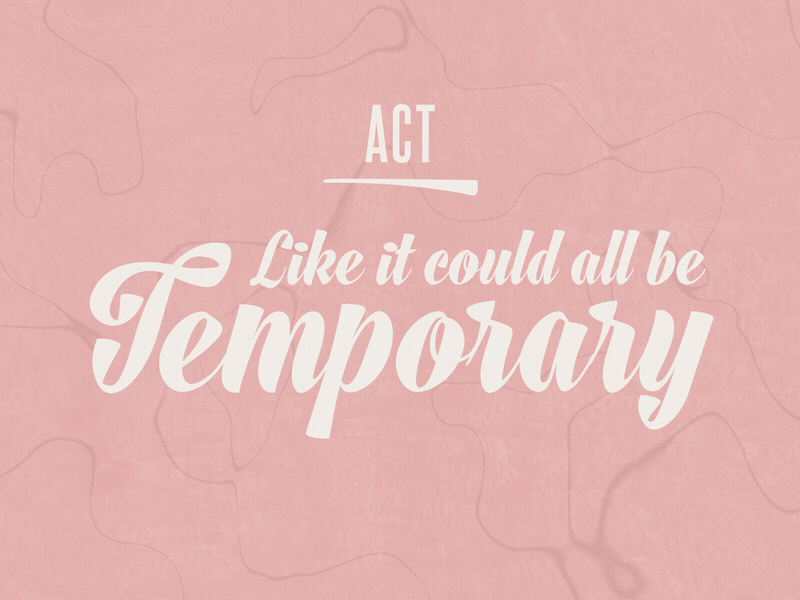 Have, Act - #TakeawaysFromBlend act blend blendfest confidence connections presence takwaways have temporary