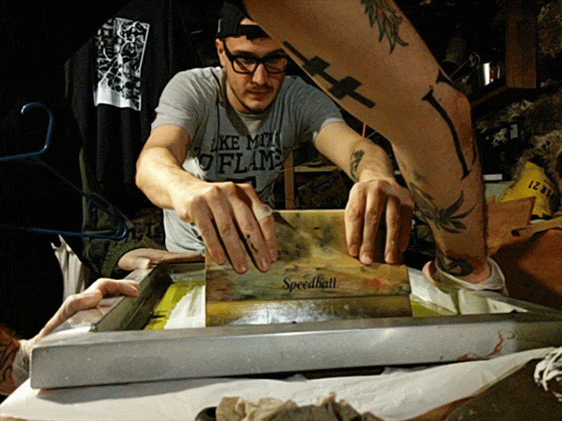 Band Merch band dark hardcore hermit merch metal screenprint shirt side project skeleton