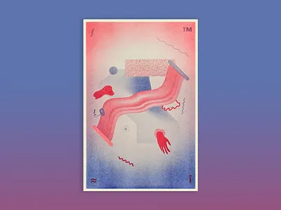 Double Decker Risograph Poster collaboration design experimental graphic design illustration kansas city poster print riso risograph