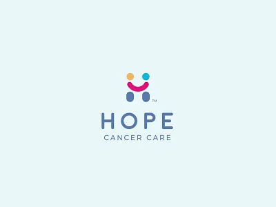 Hope Cancer Care h health hope logo med medication smile