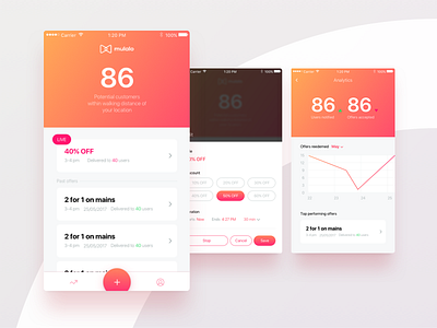 Discount app app branding clean concept design discount discount app gradient ios logo marketing ux