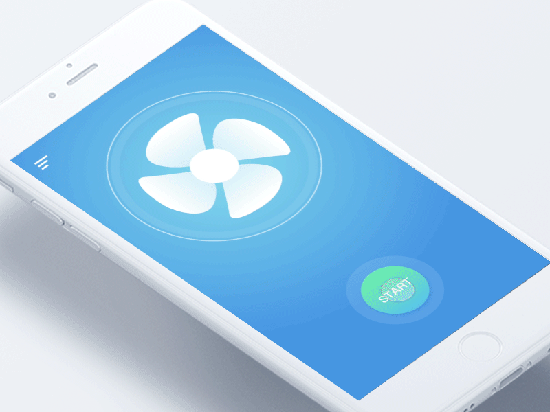 #01 Electric fan APP animation app electric fan home knob principle ux