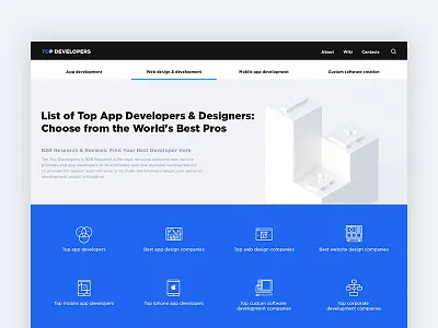 Main page blue main rate site web