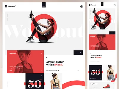 Desktop & Tablet Exploration desktop ipad layout product red responsive sketch sport typography ui ux web