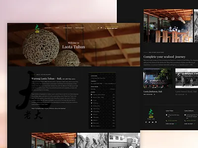 Warung Laota Location Page bali black dark food hong kong location restaurant seafood website