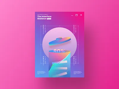 Battery abstract art color gradient graphic design interface layout mobile design poster design typography web design