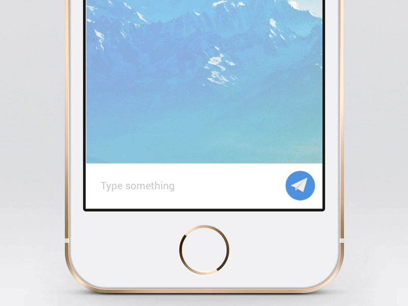 Send Message Interaction Animation animation blue chat design flinto interaction messages sketch ui