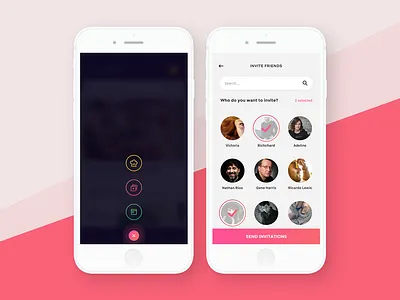 Ecook App: Invite & Action action ecook egg food friend invite invite friend menu recipes