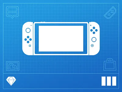Switch UI Kit app concept design kit nintendo sketch switch ui