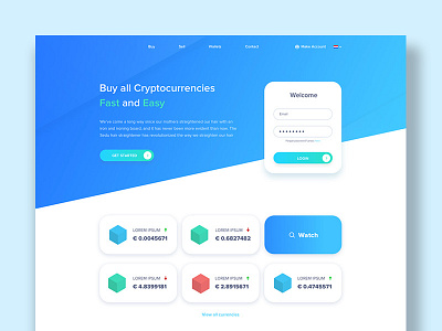 Crypto currency landingspage landing landingpage sketch webdesign