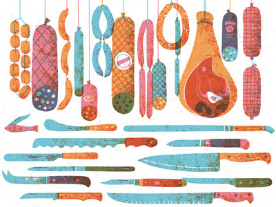 Hungry? design flat food graphic illustration layered line retro simple texture vector vintage