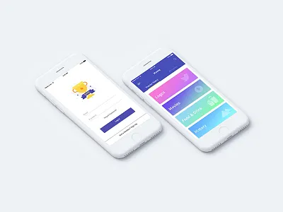 Quiz App (Old Work) app color design game illustrator photoshop psd quiz ui ux