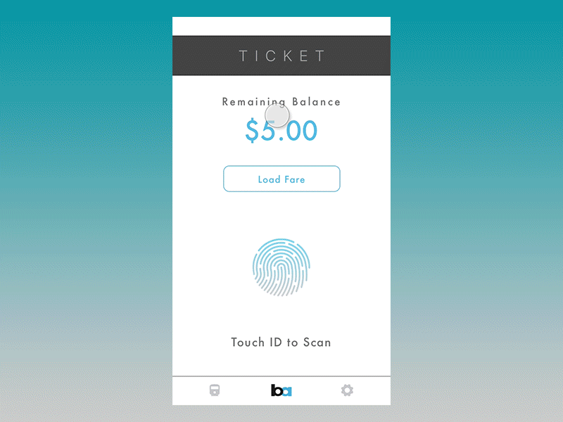 Mobile Bart App animation gif mobile prototype sketch ui ux