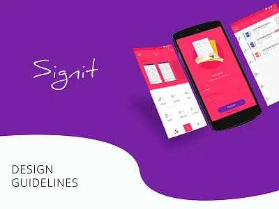 Sign it : Signature App clean design designer guideline minimal product signature