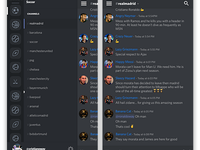 Discord for Sports Concept chat chatting discord ios iphone messages messaging slack sports