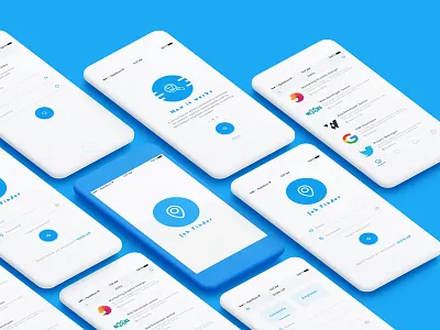 Job Portal android employee ios job jobapp jobfinder psd ui