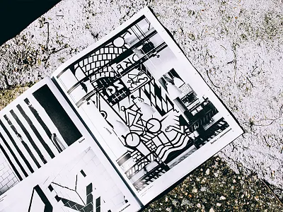 &pizza Art Catalogue 5d art black and white canon gotham layout lo fi newsprint photography print publication simple