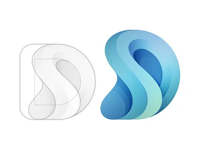 S + D d gradient logo s type yp © yoga perdana