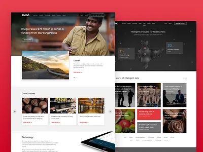Responsive website for Rivigo clean experience logistics minimalistic responsive rivigo ui ux web design