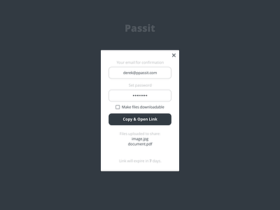 Passit Modal modal overlay popup