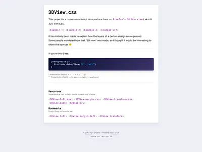 3DView.css css design github ui ux