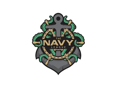 Navy League Esports Logo anchor branding design esl esports gaming icon logo mark mlg