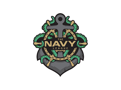 Navy League Esports Logo anchor branding design esl esports gaming icon logo mark mlg