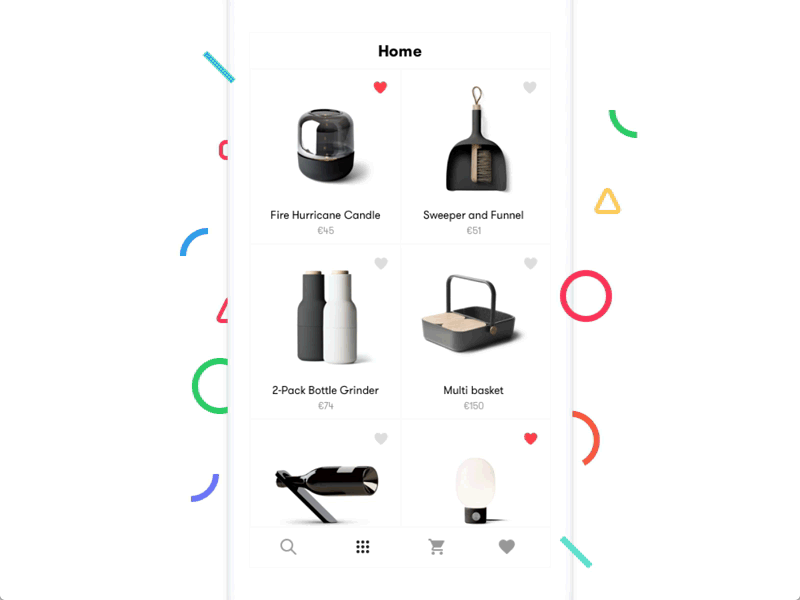 Reach navigation - Search animation ecommerce ios navigation principle search ui ux