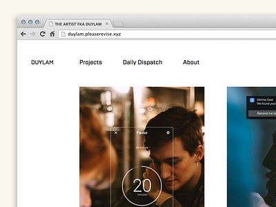 Portfolio Homepage brutal type brutalism css gimme gear html javascript minimal please revise siempo tumblr website