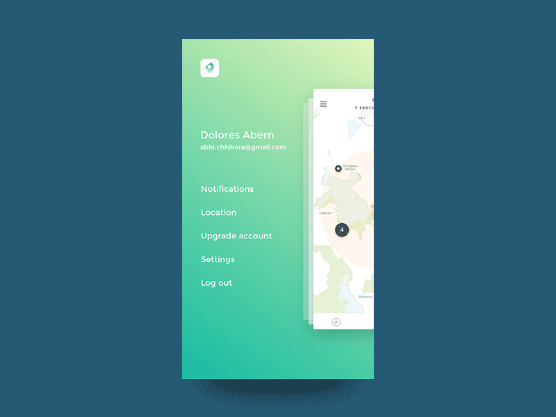 Side Menu Principle Freebie 🌄 animation freebie gif kit microinteraction prd principle sketch ui