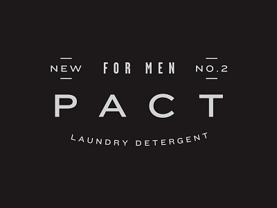 Pact for men no.2 art deco branding brooklyn identity logo men new york nyc