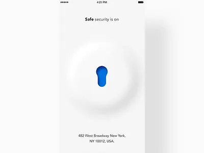Smart Home App app concept door flat home lock minimal minimalist product security smart home ux ui