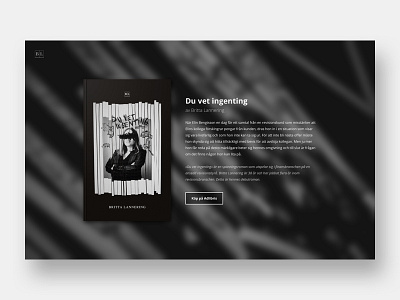 Book launch website black book books clean dark layout promotion reading simple web web design website