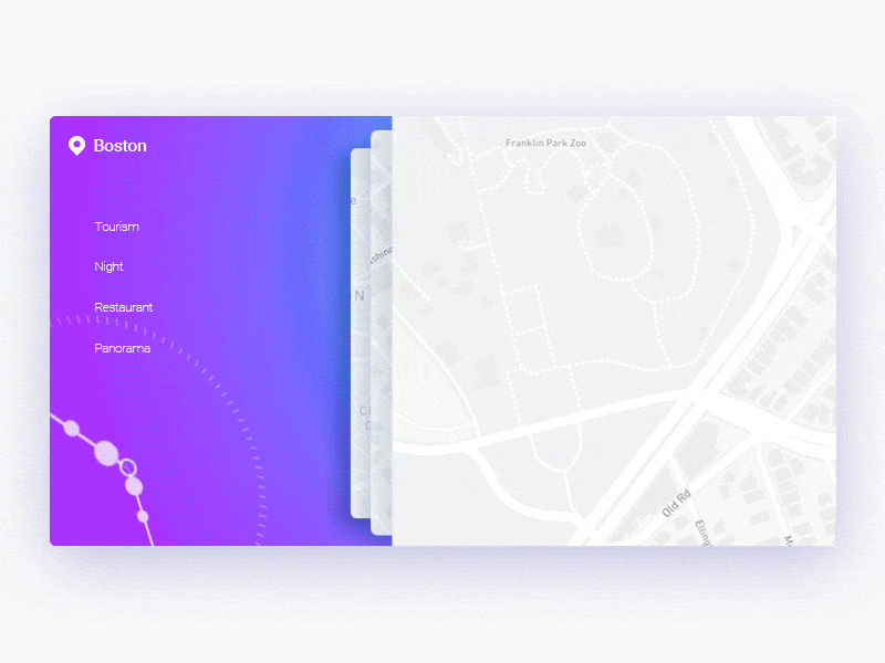 Interfacial dynamic effect ui