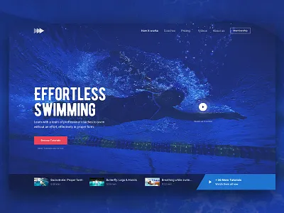 Hero Image - Swimming (freebie) blue clean free hero homepage image landing page swimming