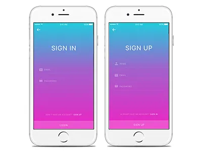 iSO sign-in page design design iso page sign in