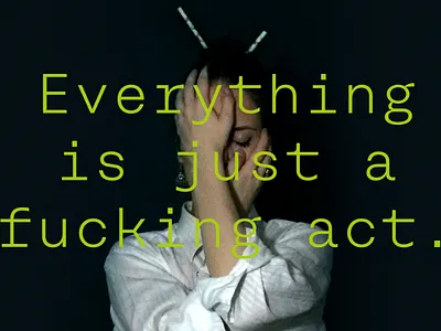 Confessions— confession design editorial experiment mental health motion photography typography