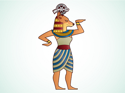 Coyote Mascot animal coyote drawing egyptian mascot