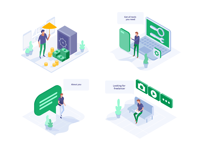 WOTIP finance icons illustration money wotip