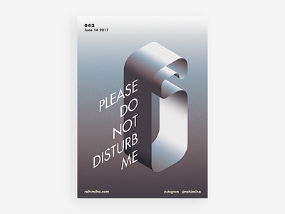 Day 042 daily gradient graphic design hotel poster