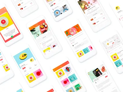 food Interface summary color food ui ux