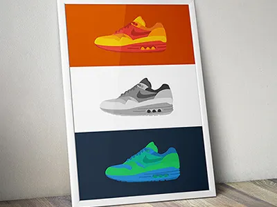 Nike Air Max 1 print air max 1 design flat colors nike print