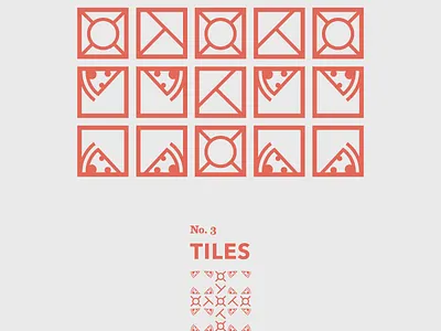 Tiles: No. 3 abstract geometric pizza shapes tiles travel