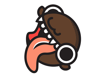 A friend of mine from high school cartoon teeth tongue