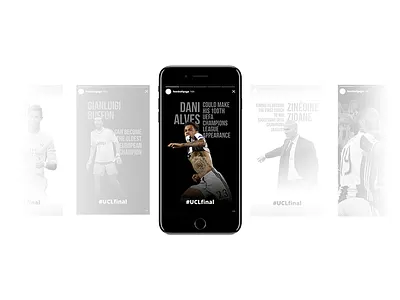 Telling a Sports Story with Instagram chmapions football instagram league marketing media social story