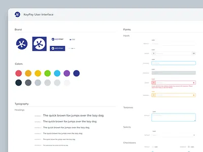 KeyPay UI Kit Framework branding component framework interface keypay kit palette ui