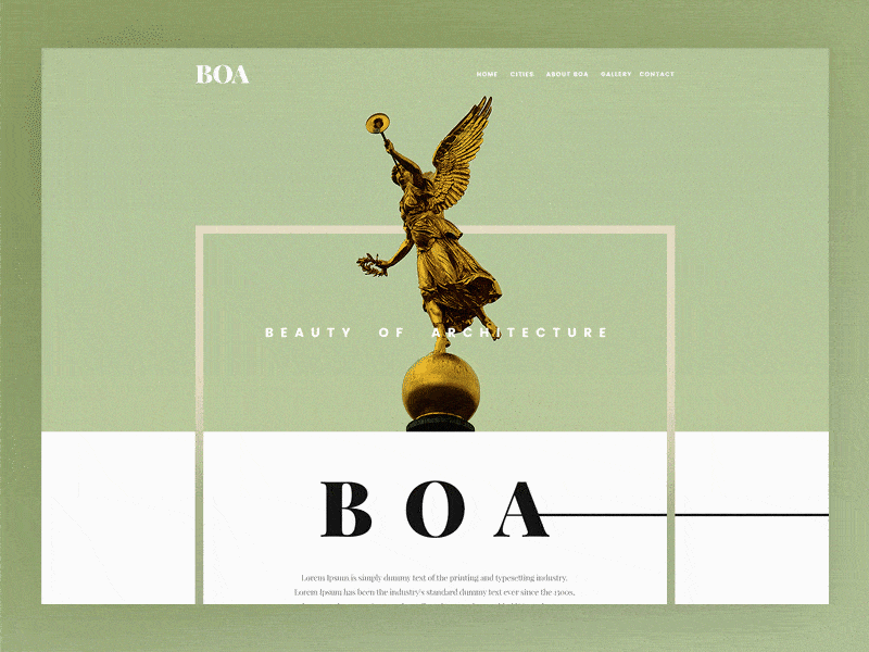 UI Design - Beauty Of Architecture / Dresden animation architecture classic designer interaction interactive luxury simple smooth ui web website