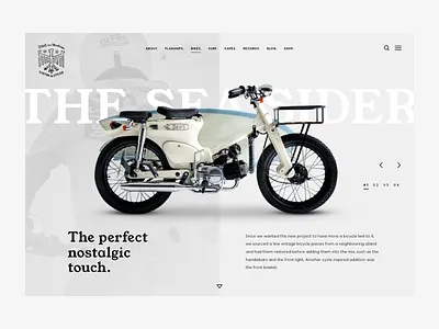 Deus Ex Machina bike deus ecommerce landing online store portfolio product surf surfboard typography ui website