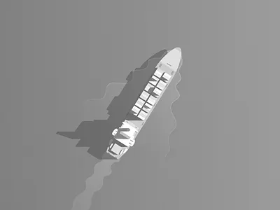 Ship detail/iteration boat cargo compass container empty state folded map illustration map marine message ship ui